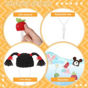 Disfraz de fiesta Accesorios de ropa para mascotas Mini sombreros para mascotas Serpientes Conejillo DE INDIAS Animales pequeños Lagartos lindos Sombreros de hámster - Product Image 4