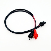 Rangkaian Kabel Baterai Kustom dengan Konektor 2 Pin Terminal Merah Hitam Kabel Daya