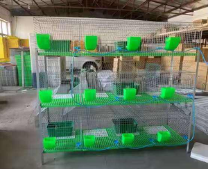 Jaula para Conejos Galvanizada con Nido, Equipo <span class=keywords><strong>de</strong></span> Cría para Madre e Hijo, Jaulas para Animales <span class=keywords><strong>de</strong></span> Granja o Casa - Product Image 2