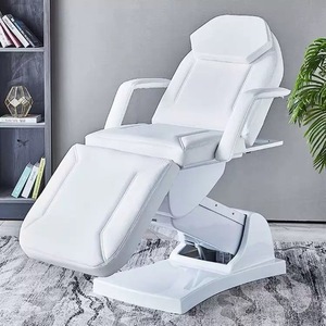 Table de massage portable WSS pliable blanche moderne à 3 moteurs, table de massage électrique pour salon de beauté, en vente - Product Image 1