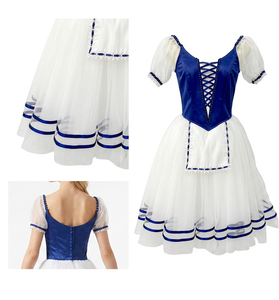 Traje de Ballet Profesional Coppelia Swanilda, Corsé, Vestido Tutú Romántico Giselle, Traje para Actuación en Escenario para Niñas - Product Image 2