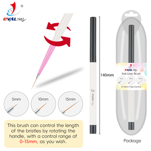 Yihuale yeni Patent anti-aseton geri çekilebilir saç uzunluğu tasarım tırnak detay fırça tırnak sanat Ultra ince şeritleme astar fırça - Product Image 2