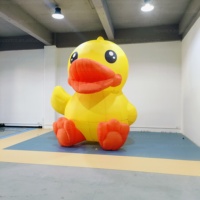 Modèle de canard gonflable géant jaune personnalisé de 10 pieds et 20 pieds avec éclairage LED à vendre, canard gonflable de Noël