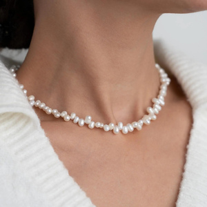 Shiqi, collar <span class=keywords><strong>de</strong></span> cuentas <span class=keywords><strong>de</strong></span> perlas naturales <span class=keywords><strong>de</strong></span> agua dulce, conjunto <span class=keywords><strong>de</strong></span> pulsera, joyería <span class=keywords><strong>de</strong></span> boda, collar <span class=keywords><strong>de</strong></span> cuentas <span class=keywords><strong>de</strong></span> perlas irregulares, conjunto <span class=keywords><strong>de</strong></span> regalo <span class=keywords><strong>de</strong></span> dama <span class=keywords><strong>de</strong></span> honor - Product Image 1
