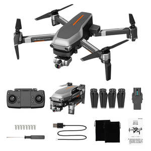 Dron RC Quadcopter <span class=keywords><strong>L109</strong></span> <span class=keywords><strong>Pro</strong></span> con <span class=keywords><strong>GPS</strong></span>, Cámara 4K HD con Gimbal Estable Antivibración de Dos Ejes, Motor sin Escobillas con WIFI 5G FPV, Largo Alcance de 1200m - Product Image 1