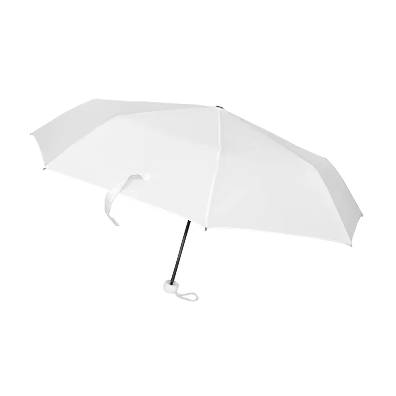 DIY Пользовательский логотип печатная Сублимация чистый полиэстер солнце дождь 3 складной зонтик