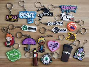All Type of Key Chains Wholesale <b>Personalized</b> Custom 3D Soft PVC Rubber <b>Keychains</b> for Promotion Gift - Product Image 2
