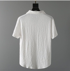 Sconto prezzo estate <span class=keywords><strong>Casual</strong></span> due pezzi completo da <span class=keywords><strong>uomo</strong></span> di grandi dimensioni Tshirt e pantaloni in bianco set - Product Image 5