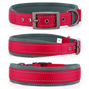 <span class=keywords><strong>Collar</strong></span> de perro de banda de nailon fuerte ancho y grueso para perros de gran tamaño con hebilla de Metal - Product Image 1