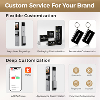 Serrure de porte intelligente vidéo OEM LNDU H02 avec caméra, écran 4,5 pouces, audio bidirectionnel, vision nocturne, batterie au lithium 5000 mAh