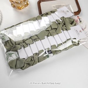 11cm rétro Satin Extra Large chouchous pour femmes arc bicolore épais bandeau de cheveux élégant chignon <span class=keywords><strong>coiffure</strong></span> accessoires - Product Image 5