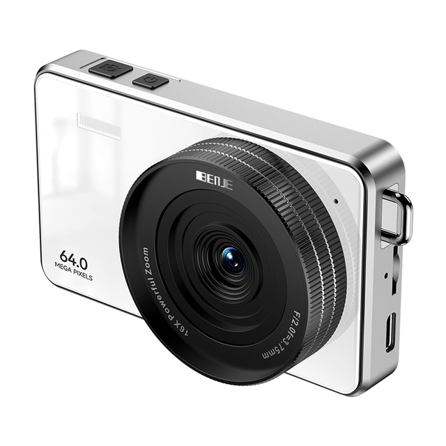 BENJIE A8 High Definition 64MP 2.7K 2.8" IPS Color Touch Screen Digital Camera Wide Angle Lens Waterproof 16x Zoom AI Portrait