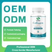 Compléments de collagène beauté, capsules de collagène, vitamine C, capsules de collagène en gélules molles, produits anti-âge pour éclaircir la peau du visage