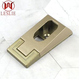 Support mural pour tringle de penderie en alliage d'aluminium Leslie, noir antique, accessoire de quincaillerie moulé sous pression - Product Image 1