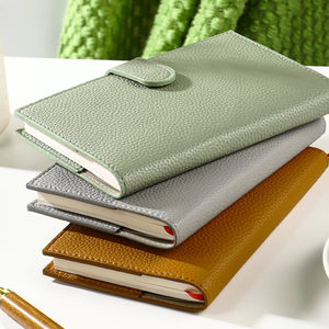 Cuaderno de Planificador de viaje A6 con patrón de lichi de PU de estilo minimalista, cuaderno de cierre de botón de libro de <span class=keywords><strong>horario</strong></span> autorellenable portátil - Product Image 6