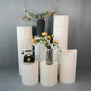 Gấp tráng miệng phiên bản thường xuyên bảng Origami Cột hiển thị khung cửa sổ trang trí đám cưới đạo cụ Roman cột hướng dẫn đường - Product Image 2