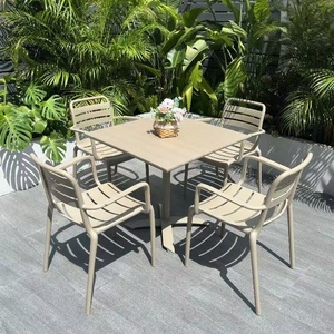 <span class=keywords><strong>Mesa</strong></span> y Sillas <span class=keywords><strong>de</strong></span> Exterior Resistentes al Agua y a los Rayos UV para Café y Comedor - Product Image 2