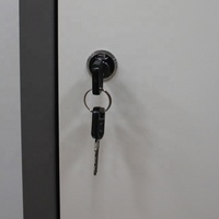 Meubles de chambre à coucher, porte simple, armoire en acier pour le rangement des vêtements