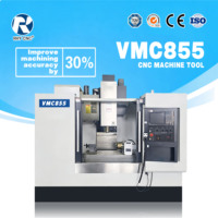 Centre d'usinage vertical VMC855, machine de fraisage CNC, broche BT40 pour l'usinage de l'acier et du fer