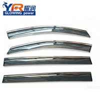 Pare-pluie pour vitres de voiture, pare-soleil fumé en PC de luxe pour Toyota Estima Previa 2006-2017, 4 pièces avec ruban adhésif 3M