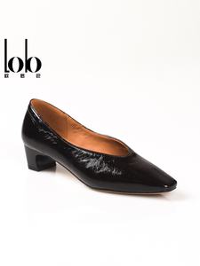 รองเท้าส้นเหลี่ยมสีพื้นเรียบง่ายสำหรับผู้หญิง สไตล์ลำลอง แฟชั่นอินเทรนด์ ขายดีประจำฤดูใบไม้ผลิปี 2026 - Product Image 3