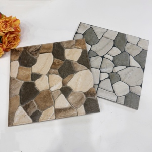 <span class=keywords><strong>3D</strong></span> phun 300x300 mét không trượt cái nhìn đá cuội gạch cho bên ngoài sàn vườn gạch - Product Image 4