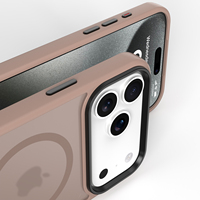 Pour iPhone 17 16 15 Mat Chargeur Sans Fil Téléphone Cas Lisse Tactile TPU PC Pare-chocs Couverture
