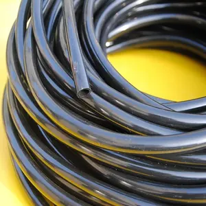 JG Tabung Vinil Pendingin Air PVC Hitam Fleksibel, 1/4 "3/8" 1/2 ", Pipa Selang Bening PVC Bahan PVC untuk Makanan Medis