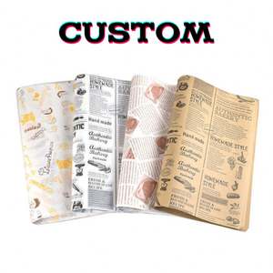 Papier d'emballage pour sandwichs, résistant à la graisse, pour hamburgers, vente directe d'usine - Product Image 3