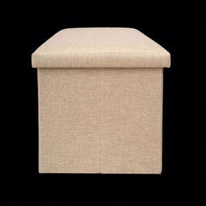 Modern Stool Living Room Furniture <b>Storage</b> Box Fabric Stainless Steel Bamboo Highest Quality Sample Available Stools Counter - Product Image 2