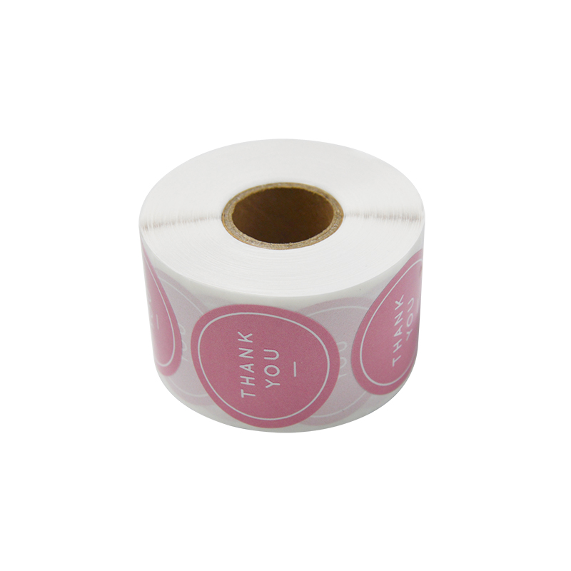 Custom Printed Logo Adhesive Sticker Label Rolls Glossy PET Plastic Vinyl Packaging Gold Foil Finish Manufacturer Shipped Air