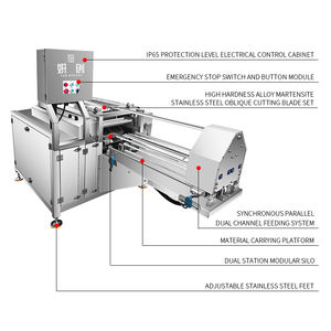 Rebanadora de Pescado y Salmón Ahumado Totalmente Automática, Rebanadora de Sashimi, <span class=keywords><strong>Sardinas</strong></span>, Atún y Pargo, Venta Directa de Fábrica, Rebanadora de Pescado de Alta Gama - Product Image 1