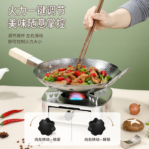 Chef Meis Hammered Stainless Steel Wok 32Cm Non-Stick For Stir Fry Cooking - Product Image 3