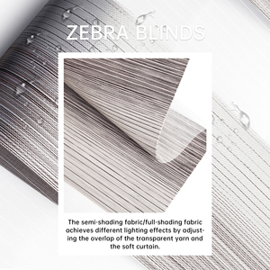 Persianas Zebra Simples Personalizadas SAMADHI, Persianas Enrollables Eléctricas para Oficina y Hogar, Diseño Vertical, Material de Poliéster, Estilo Francés Moderno - Product Image 6