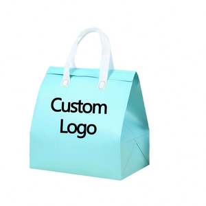 Bolsa Térmica Aislante Naranja RPET, Plegable, con Forro Impermeable, Asa Reforzada, Papel de Aluminio, para Restaurantes, Comida para Llevar, Pequeña - Product Image 3