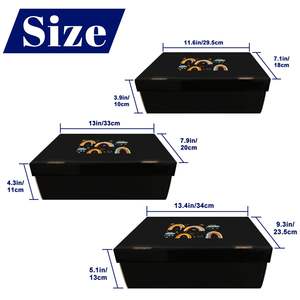 Custom Image Black Shoe <b>Box</b> Rectangle Durable Stackable Wardrobe <b>Storage</b> Organizer <b>Cardboard</b> Single Tier - Product Image 6