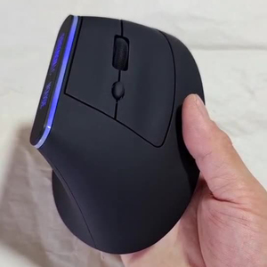 Souris Verticale Ergonomique Silencieuse à Double Mode Bluetooth Sans Fil, Lumineuse, Optique, Alimentée par Batterie - Product Image 4