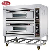 Cuisinière électrique commerciale de four de pont Guangdong avec la vapeur 2 plate-forme 4 plateaux pièces de rechange ODM four de cuisson Restaurante automatique/