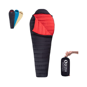 Sac de couchage momie ultraléger en duvet de canard, une personne, étanche, en nylon 20D400T, pour randonnée, <span class=keywords><strong>camping</strong></span>, été - Product Image 2