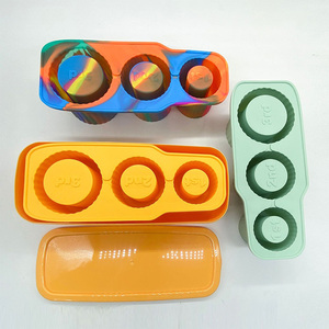 Moule à glaçons réutilisable en silicone de qualité alimentaire, compatible avec les gobelets, avec couvercle et bac, pour la fabrication de crème glacée - Product Image 6