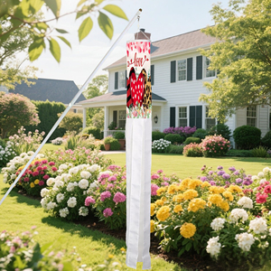 Décoration de jardin personnalisée pour la Saint-Valentin : chaussettes à vent imprimées numériquement pour la cour, le jardin et la véranda - Product Image 4