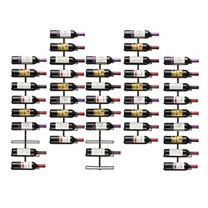 Organisateur de stockage de vin support d'affichage bricolage suspendu 8 bouteilles support de verre à vin plafond décoration étagère murale casier à vin chevilles - Product Image 3
