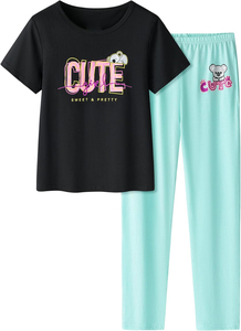 Conjuntos de ropa de primavera para niñas, venta al por mayor, pijamas estampados, dos juegos de pijamas casuales para niñas, gran oferta, ropa de bebé OEM ODM - Product Image 4
