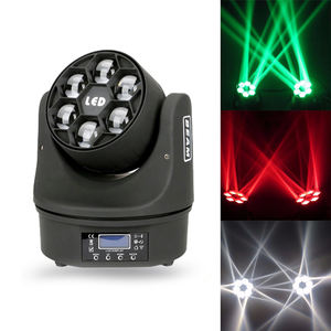 Sıcak satış Mini 6x15w RGBW 4in1 LED arı göz işın hareketli kafa ışık Mini arı konser olay için cep DJ KTV - Product Image 5