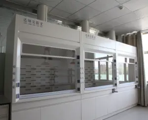 Chemie lab meubels zuur alkali weerstand anti-roest laboratorium zuurkast met Water wastafel en kraan