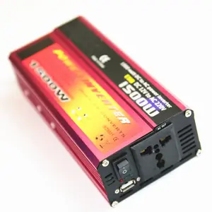 Directly sent by the manufacturer 1500W AC 12V to DC 220V Modified Sine Wave Inverter with battery clip and universal socket
