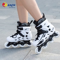Patins à roulettes de slalom professionnels en gros, patins à roulettes à 4 roues, chaussures de patinage personnalisées, chaussures de patinage freestyle pour patineurs adultes