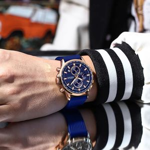 Reloj Crrju 2315 Popular para Chico, Cronómetro de Cuarzo con Correa de Silicona Impermeable, Reloj de Negocios Moderno Hecho en China - Product Image 4