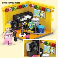 Bloques de Construcción Dream House Street View, Juguete Educativo de Plástico ABS, Regalo para Niños Unisex, Diseño de Escena Realista, Fácil de Armar