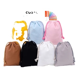 Sac de voyage en toile de coton bio avec cordon de serrage, personnalisé avec logo OEM, anti-poussière, pour chaussures - Product Image 1